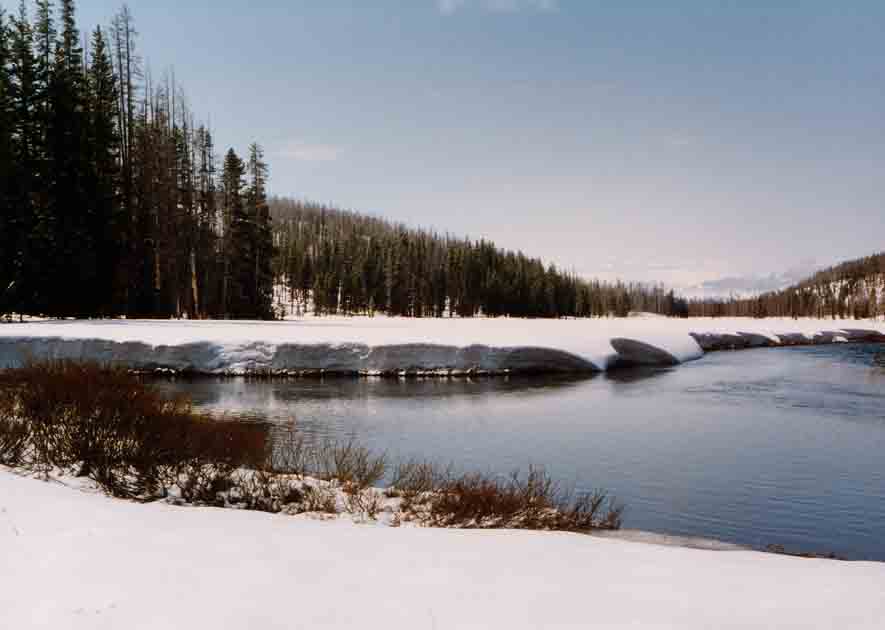 Teton in de sneeuw